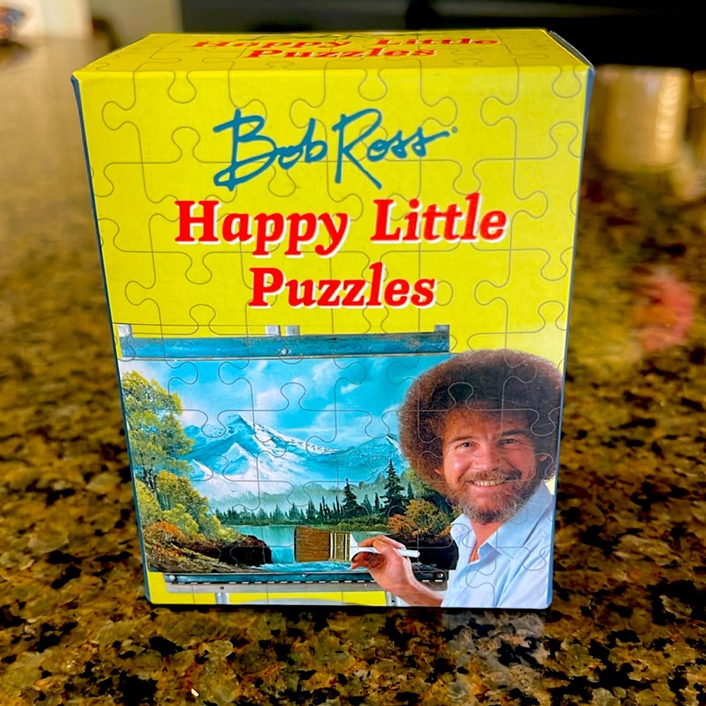 Bob Ross Happy Little Puzzles by Running Press 2019 New/pieces still sealed